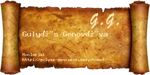 Gulyás Genovéva névjegykártya